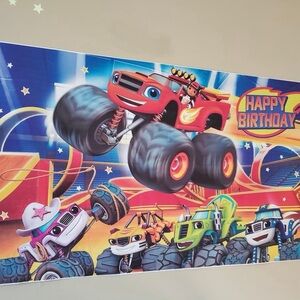 Blaze And The Monster Machines Happy Birthday Banner
